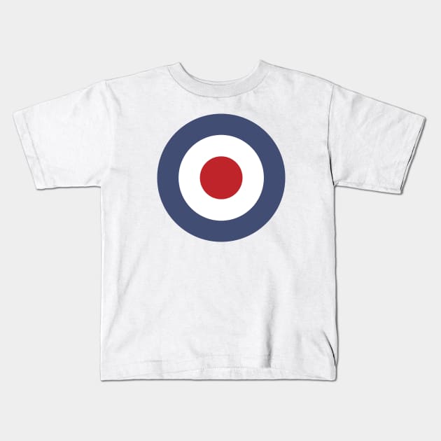 RAF Roundel Kids T-Shirt by DAFTFISH